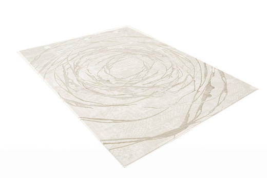 Lśniący Dywan Allora Plus F353A Beige Beż Złoty Okręgi