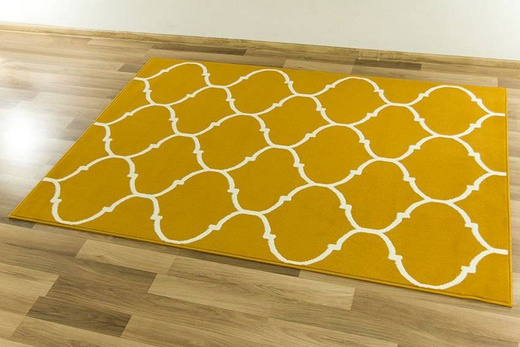 Dywan LUNA 502682/89955 mustard koniczyna