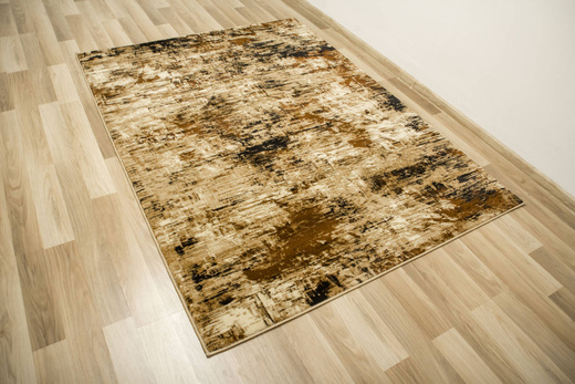 Dywan Super Rose 9187A Gold/Beige Beż Czarny Przecierany