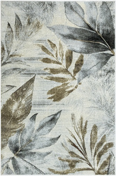 Dywan Ponte N852A l.grey/cream Brąz Szary Listki