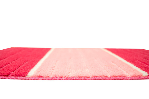 Dywanik Łazienkowy Como Pink Róż Krem Pasy