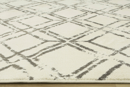 Dywan Karof 2588A white/mink 31 Szarobrązowy Krem Romby