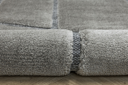 Dywan Shaggy Lula Soft IM89A L.Grey/L.Grey Szary Geometryczny Trójkąty