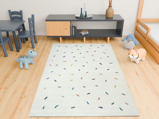 Dywan Dziecięcy Lima M039A cream/blue Krem Kreski