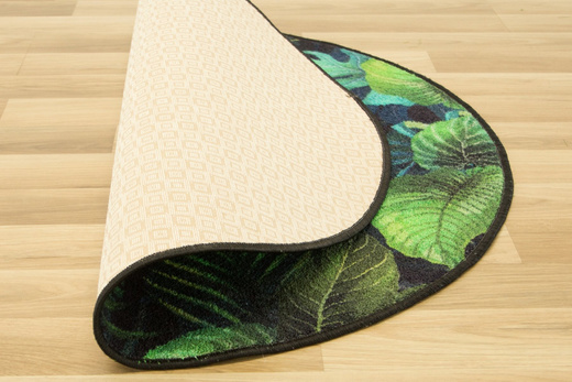Okrągły Dywan Monstera Green Zieleń