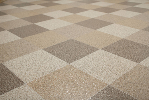 Wykładzina PCV Actual Plus Ice Diamond 7193 Beż Brąz Romby szerokość 3 m