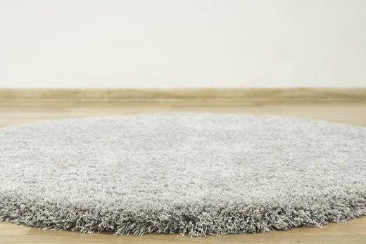 Okrągły Dywan Pleasure 74 Szary Shaggy