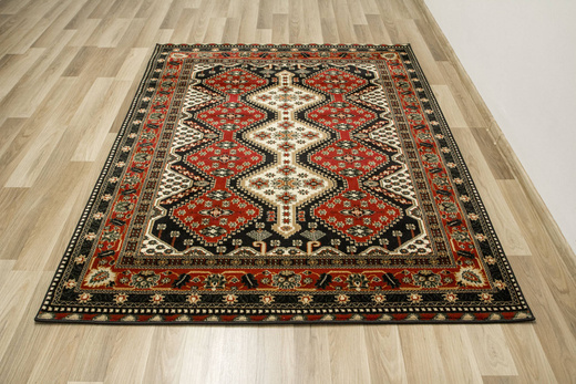 Dywan Ornamentowy Afgan 4358A black/red Czerwony Czarny Krem