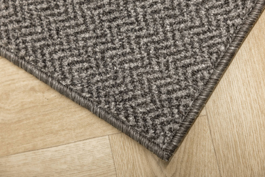 Wykładzina Monza-Special 277 Szary Jodełka Zygzaki Filc szerokość 4 m