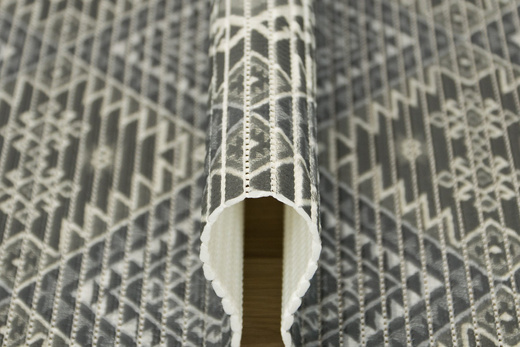 Mata Łazienkowa Softy-tex 827 patchwork romby aztec szary szerokosć 65 cm