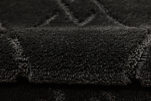 Dywanik Łazienkowy Antypoślizgowy Moreno Black Czarny Romby