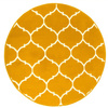 Okrągły Dywan Luna 502682/89955 musztardowa koniczyna