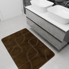 Dywanik Łazienkowy Antypoślizgowy Ivona Brown Brąz Linie