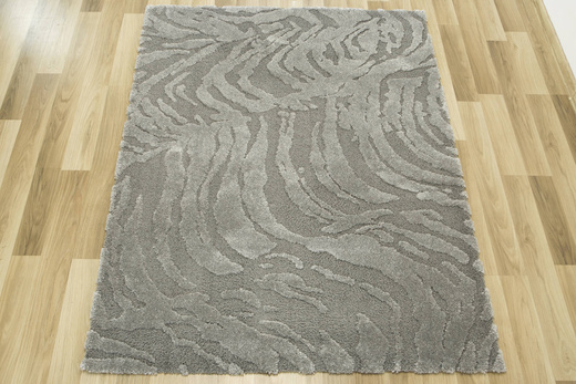 Dywan Coco 59615/77 Shaggy Szary Dwupoziomowy