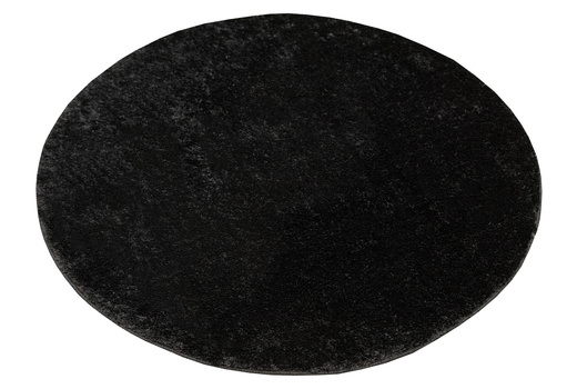Dywan Okrągły Shaggy Antypoślizgowy Malmo Czarny