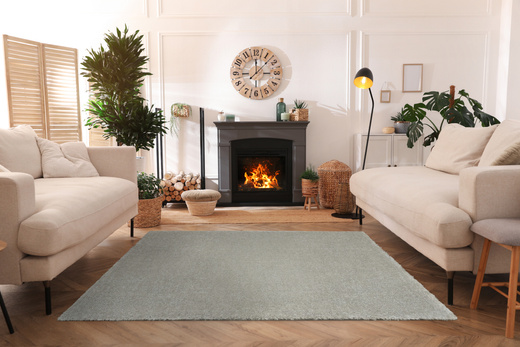 Dywan Luksusowy Shaggy Silky 72 Srebrzysty Szary