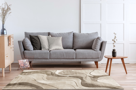 Dywan Kandy N415A l.beige/white Beż Brąz Fle Fryz