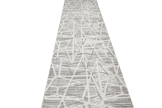 Chodnik Loris G162D cream/d.grey Stebrzysty Szary Krem szerokość 80 cm