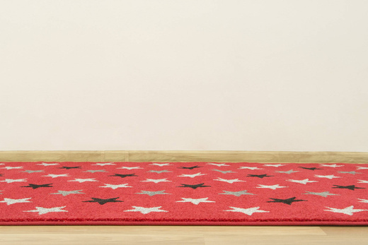 Dywan Fushe 2327 red/black Gwiazdy Czerwony Czarny