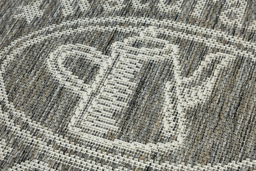 Antypoślizgowy Dywan FLEX 1907/P91 Brąz Szary Coffee