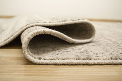 Wełniany Dywan Isfahan-M Korist Popielaty Ornament Vintage