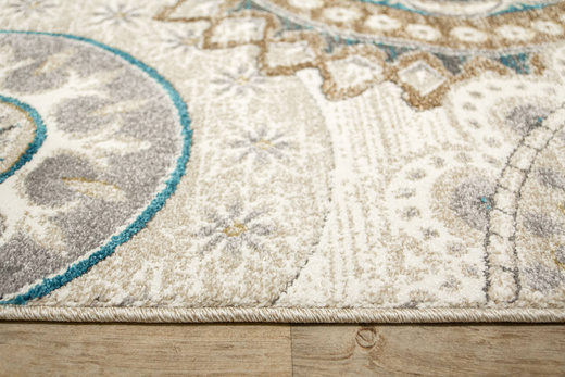 Dywan 7034A cream/t.beige Zer Lux Krem Złoty Szary Rozety