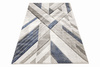 Dywan Kandy N405A l.grey/navy Szary Granatowy Geometria Romby Fryz