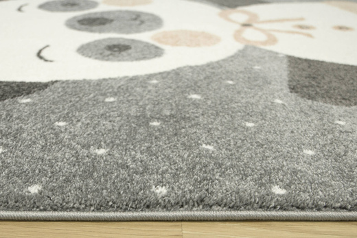 Dywan Dziecięcy Lima C883A l.grey/cream Różowy Szary Baletnica Panda