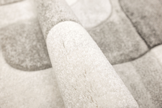 Dywan Kandy N381A l.grey/d.grey Szary Krem Fryz