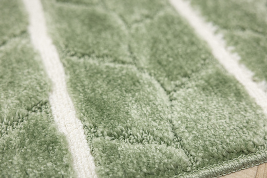 Komplet 3-częściowy Łazienkowy Fano Green Paski Zielony