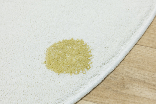 Okrągły Dywan Lima C275A cream/lila Krem Kropki