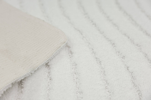 Dywanik Łazienkowy Antypoślizgowy Sara White Biały Fale