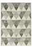 Dywan Texas 122 green/grey Szare Trójkąty
