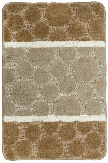 Dywanik Łazienkowy Siena Beige Beż Kropki Paski