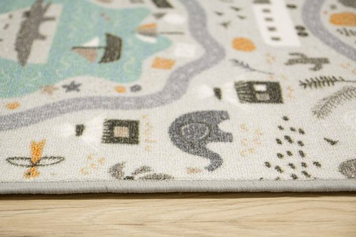 Wykładzina Dziecięca Pastelowe Uliczki 04 szerokość 2 m