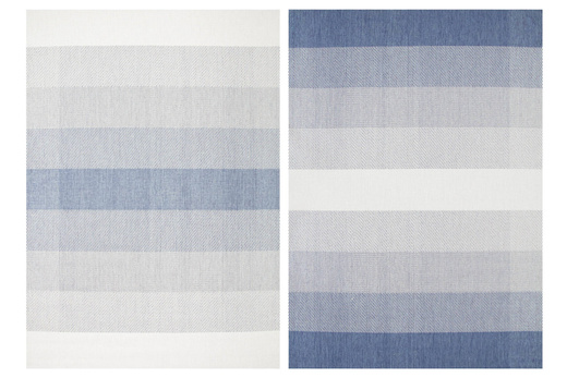 Dywan Dwustronny Sznurkowy Brussels 205248/10310 Ocean Niebieski Krem Pasy Outdoor