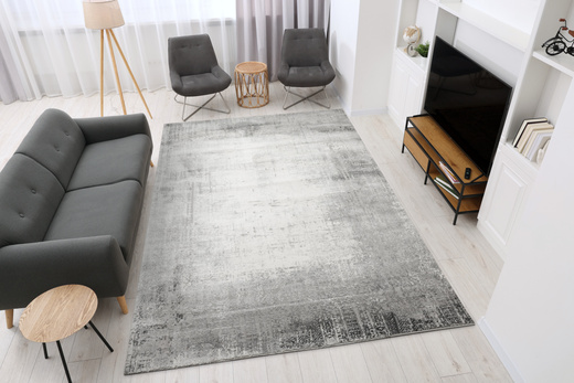 Dywan Nantes NT019G Grey/Grey Szary Krem Ornament Beton