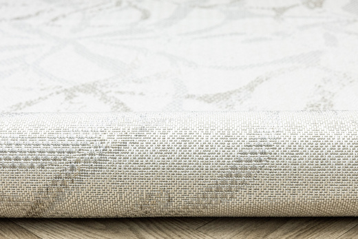 Dywan Sznurkowy Haga 04720A l.grey/cream Szary Beż Krem Kwiaty Outdoor