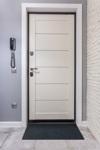 Wycieraczka Antypoślizgowa Tłoczona T-025 Grafit Półkola