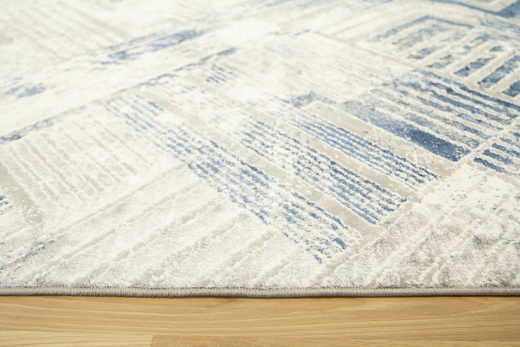 Dywan Home 354 grey/navy Szary Niebieski Paski