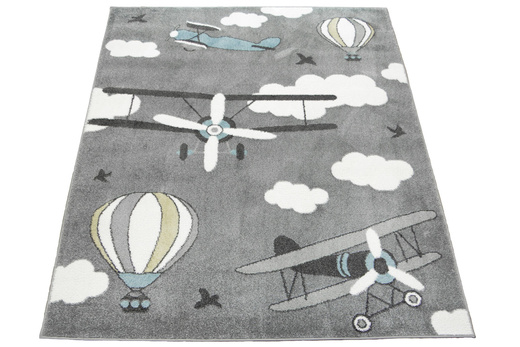 Dywan Lima 9359B l.grey/cream Samoloty Szary Krem