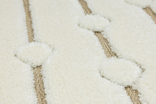 Dywan Shaggy Lula Soft IM49A Krem Beż Kropki