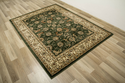 Dywan Super Rose 2338A d.green/cream Ornament Zieleń Brąz Czerwień