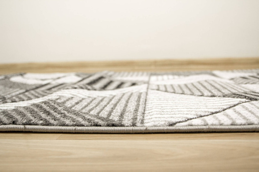 Chodnik Amelia A632A Grey Szary Linie Paski Kreski szerokość 100 cm