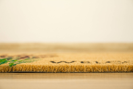 Antypoślizgowa Wycieraczka Kokosowa Kolor Welcome Lawenda