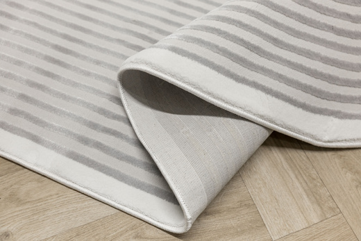 Dywan Selenne GS007G Grey/Grey Szary Krem Paski Ksztalt