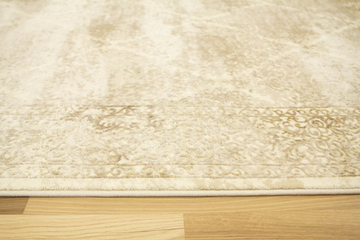 Lśniący Dywan Allora Plus 7754A l.beige Beż Krem Złoty Ornament