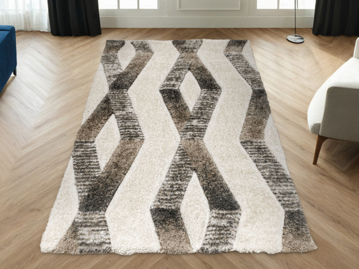 Dywan Shaggy California Y529G beige/vizion Brąz Krem