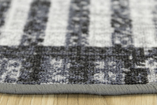 Antypoślizgowy Okrągły Dywan Essenza Szary