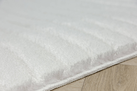 Dywanik Łazienkowy Antypoślizgowy Sara White Biały Fale